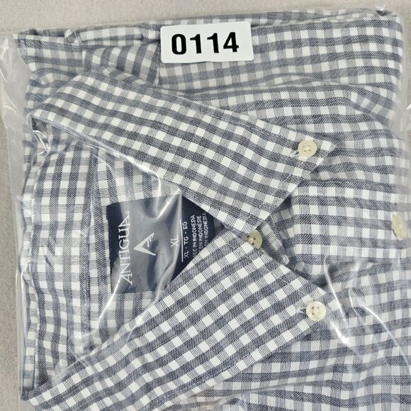 Antigua Shirt Mens XL Notre Dame Button Down Long Sleeve Gold ND Embroidery - Picture 10 of 10